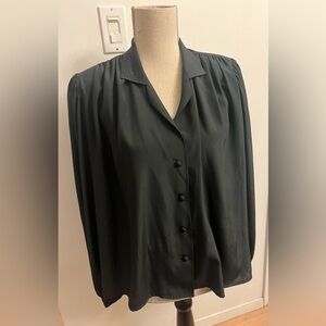 VINTAGE EDITH STRAUSS Blouse Black